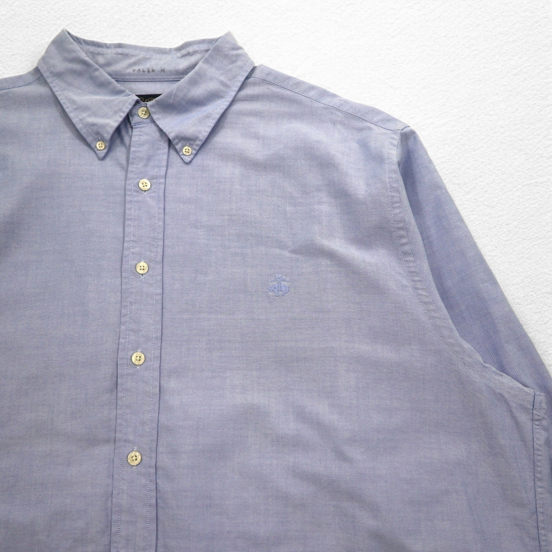 Brooks Brothers Supima Cotton Oxford Button-Down Shirt, 2XL, Blue, Big Size, One Point Logo