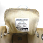 CONVERSE All Star High-Top Sneakers, Size 26cm, White Leather, 18615