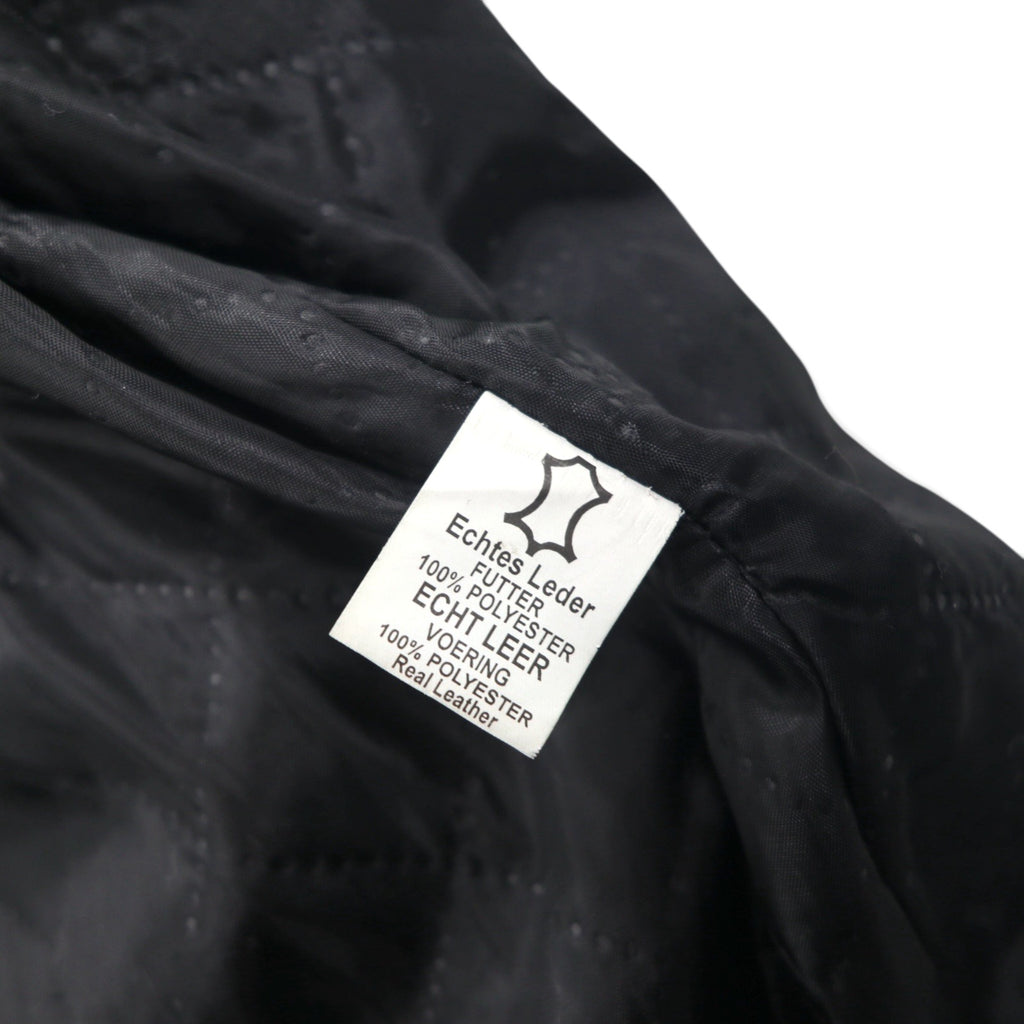 WILLIAM WETSH Single Rider Biker Jacket, Size L, Suede with Ribbed Design