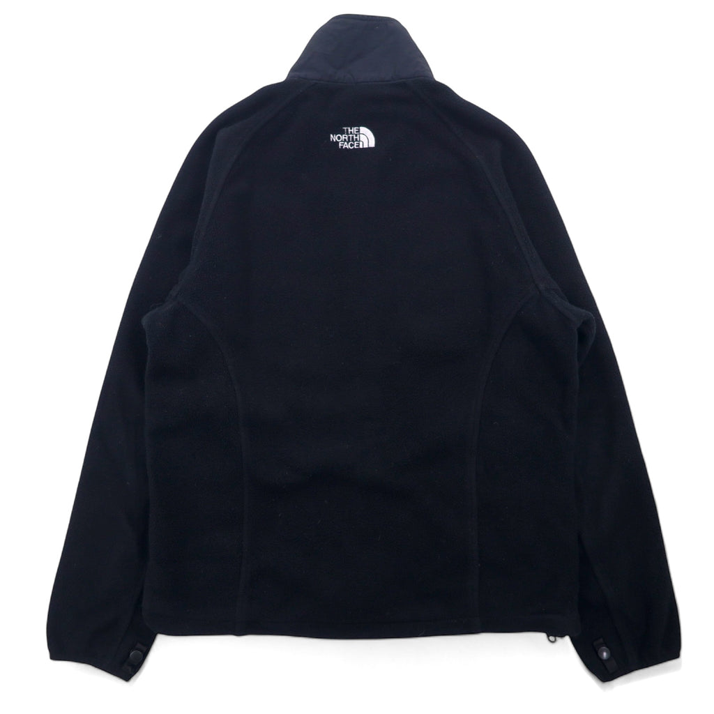 THE NORTH FACE ポーラテック POLARTEC フリースジャケット M ブラック ポリエステル センターロゴ 刺繍 ドローコード