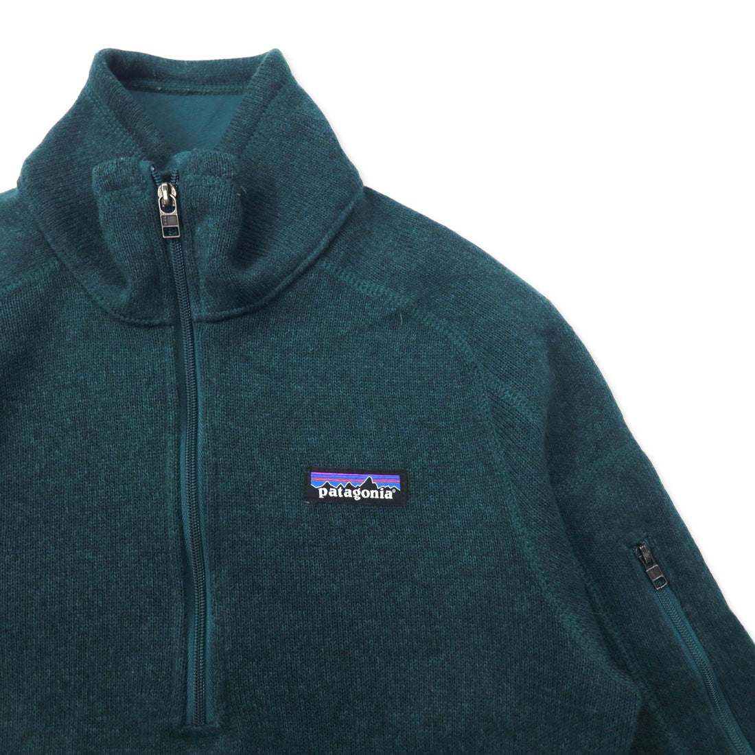 patagonia Better Sweater Half Zip Fleece Jacket XS Green Polyester Women's Better Sweater 1/4-Zip 25618FA19