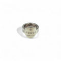 GUCCI トレードマーク オーバル ロゴ リング 10号 シルバー 925