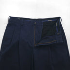 Brooks Brothers ADVANTAGE CHINO ELLIOT 2タック ワイド チノパンツ M ネイビー コットン