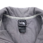 THE NORTH FACE Fleece Liner Insulated Jacket, Padding, XS, Gray, Polyester, Logo Embroidery, Drawcord