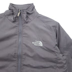 THE NORTH FACE Fleece Liner Insulated Jacket, Padding, XS, Gray, Polyester, Logo Embroidery, Drawcord
