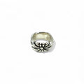 Vintage Silver Ring Flower Cross Floral Ring US size #8.5 Silver SILVER 925
