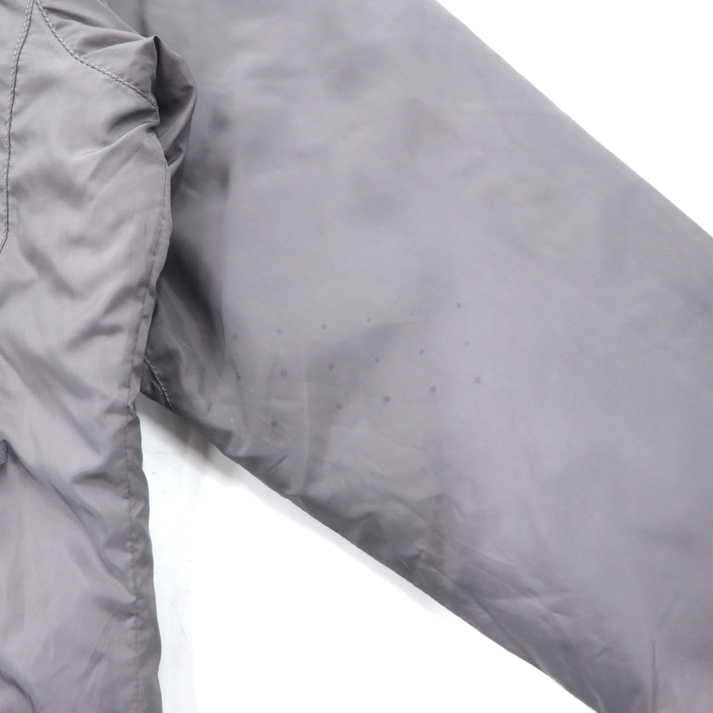 THE NORTH FACE Fleece Liner Insulated Jacket, Padding, XS, Gray, Polyester, Logo Embroidery, Drawcord