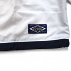 KAPPA 90s Track Jacket Jersey XL White Color Block Mesh Liner Logo Embroidery