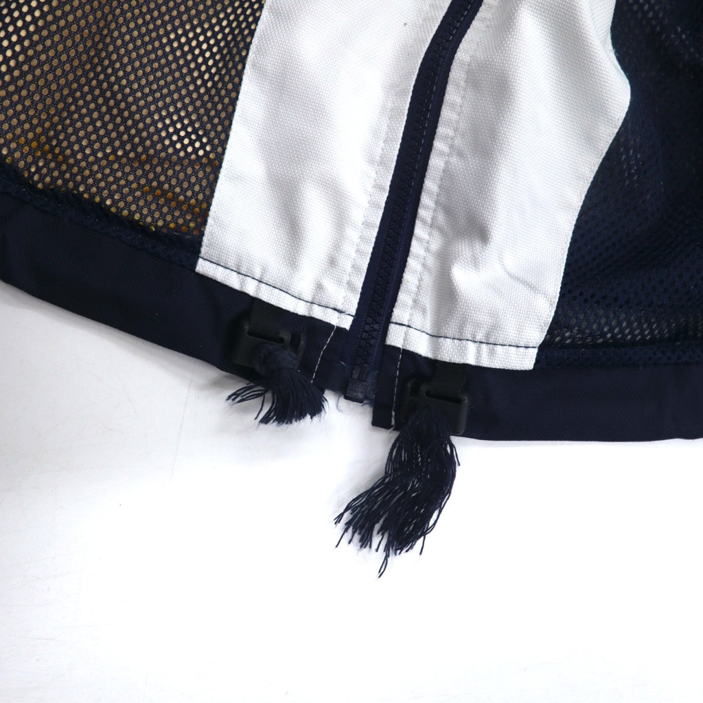 KAPPA 90s Track Jacket Jersey XL White Color Block Mesh Liner Logo Embroidery
