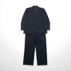 Brooks Brothers 3B スーツ セットアップ M ネイビー ストライプ ウール 日本製