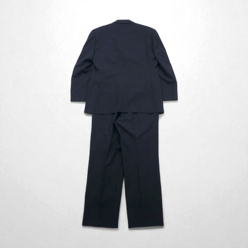 Brooks Brothers 3B Suit Set, Size M, Navy Striped Wool, Made in Japan