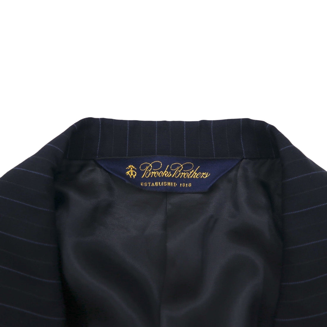 Brooks Brothers 3B スーツ セットアップ M ネイビー ストライプ ウール 日本製