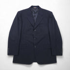 Brooks Brothers 3B スーツ セットアップ M ネイビー ストライプ ウール 日本製