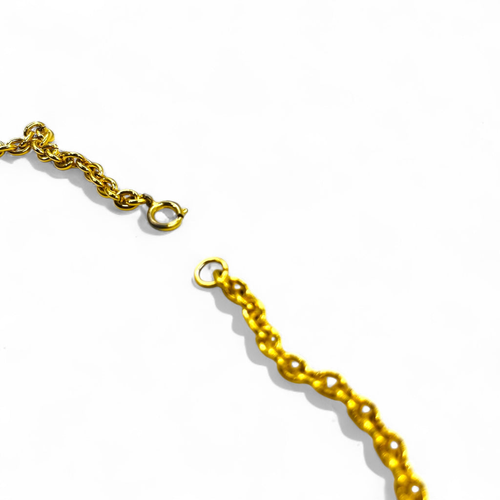 CELINE Vintage Charm Necklace Pendant Gold Chain Sun Made in Italy