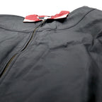 90s Vintage Burk's Bay Racing Riders Jacket, Size 2XL, Padded, Checkered Flag,