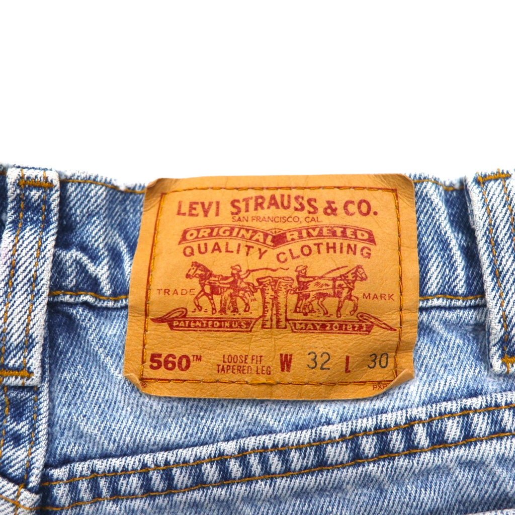 Levi's 90年代 USA製 560 ルーズフィット テーパード デニムパンツ M インディゴ ブルー ジッパーフライ 560-4891