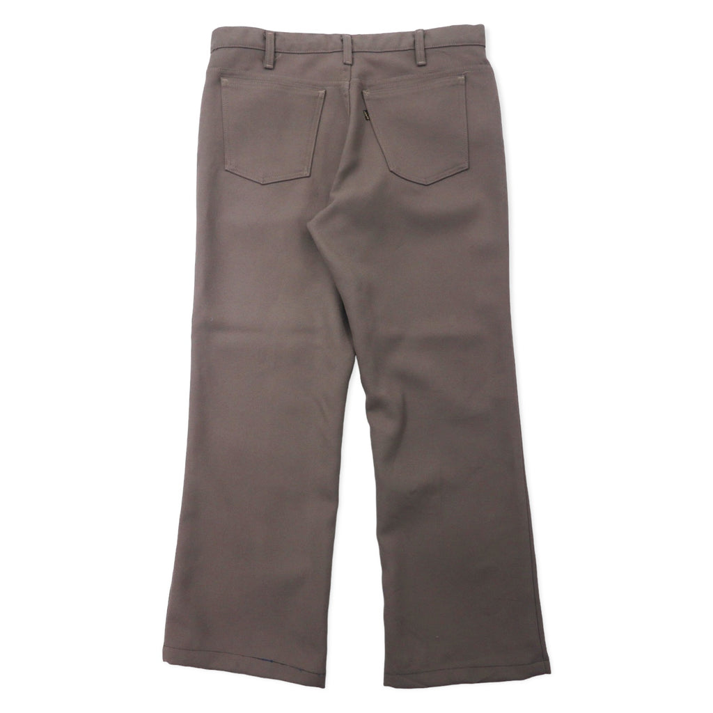 Levi's USA製 90年代 スタプレ ブーツカット スラックスパンツ 36 グレー ポリエステル ボタン裏698 SCOVILLジップ STA-PREST 10517 6126