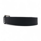 HARLEY DAVIDSON Leather Belt, Size 38, Black Cowhide with Silver Metal Buckle, 97806-18VM