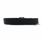 HARLEY DAVIDSON Leather Belt, Size 38, Black Cowhide with Silver Metal Buckle, 97806-18VM
