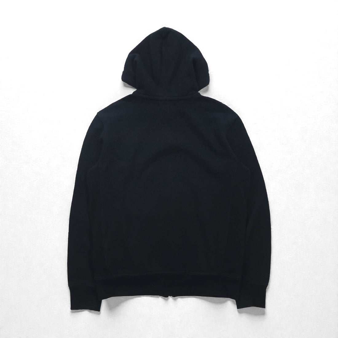 Polo Ralph Lauren 90年代 リバースウィーブ ジップパーカー M ブラック スモールポニー 刺繡 ロゴ
