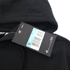 NIKE Pullover Hoodie M Black JUST DO IT HOODIE 928717-010 Made in Pakistan Unused