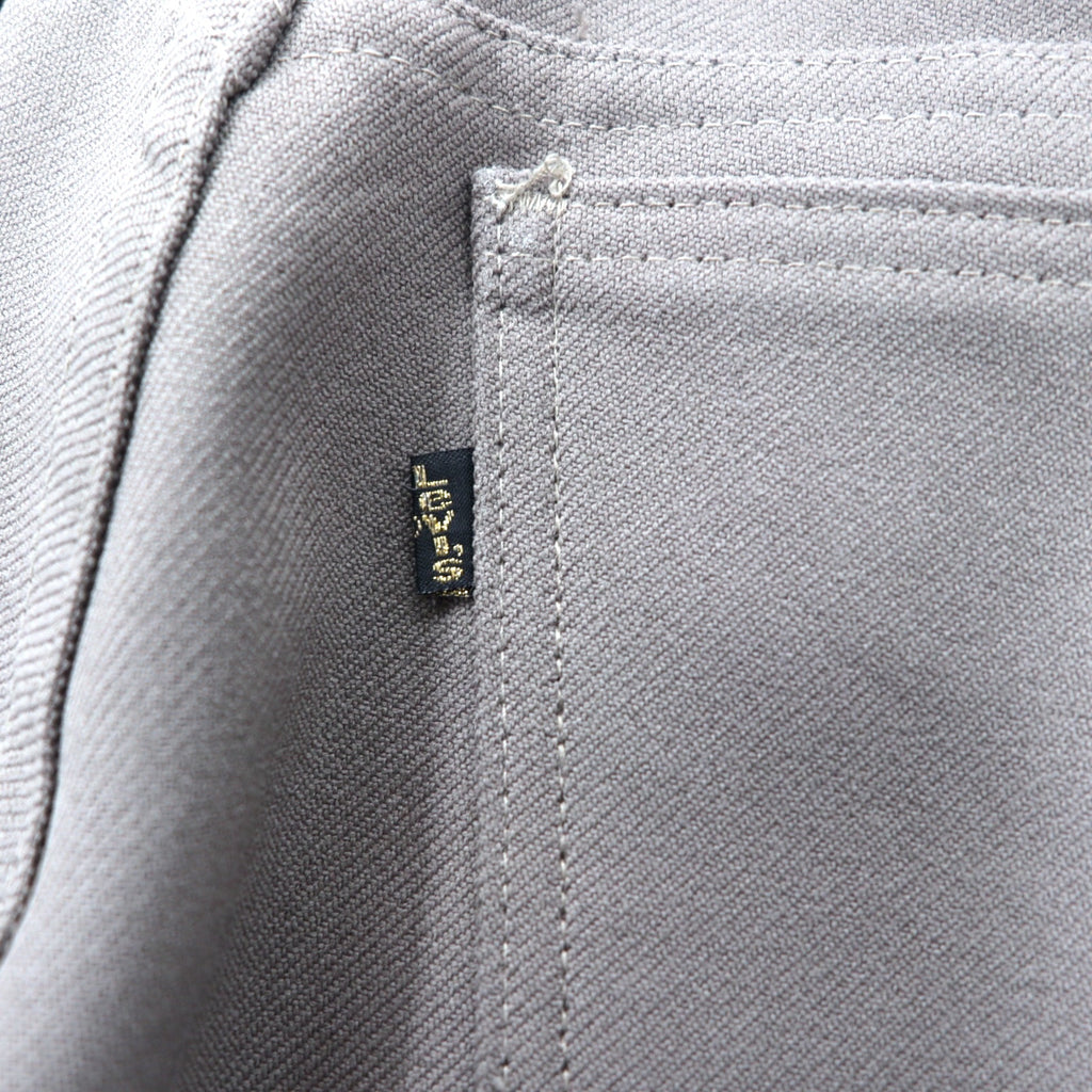 Levi's USA製 90年代 スタプレ ブーツカット スラックスパンツ 36 グレー ポリエステル ボタン裏698 SCOVILLジップ STA-PREST 10517 6126