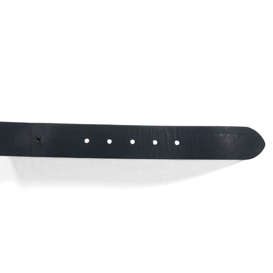 HARLEY DAVIDSON Leather Belt, Size 38, Black Cowhide with Silver Metal Buckle, 97806-18VM