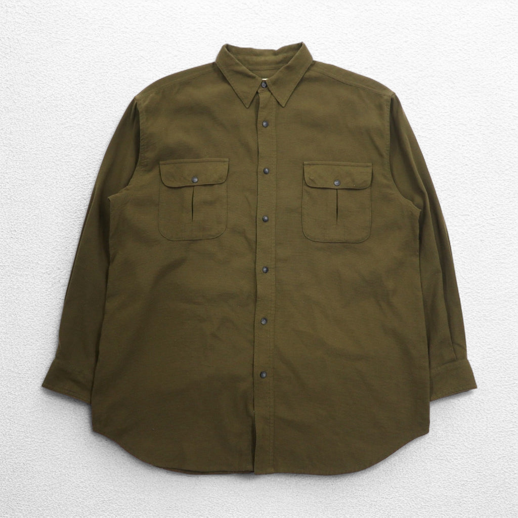 THE NORTH FACE Outdoor Nylon Work Shirt, L, Khaki, Chest Pocket, US Standard