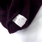 Eddie Bauer Made in USA 90's Shawl Collar Knit Sweater XL Purple Wool Black Tag Big Size