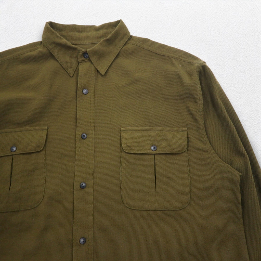 THE NORTH FACE Outdoor Nylon Work Shirt, L, Khaki, Chest Pocket, US Standard