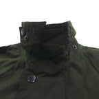 Mc Orvis 1990s Made in England Oiled Jacket, Size L, Khaki, Waterproof Cotton, Check Lining