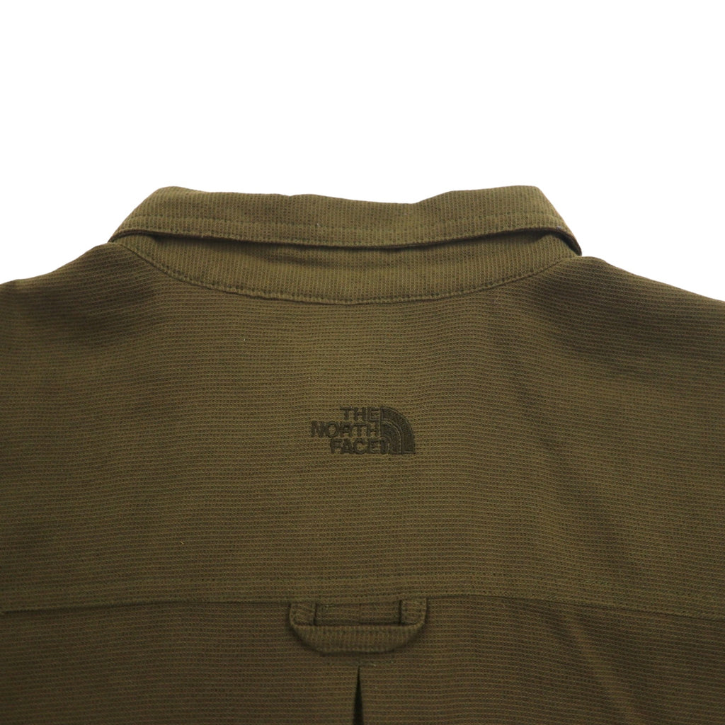 THE NORTH FACE Outdoor Nylon Work Shirt, L, Khaki, Chest Pocket, US Standard