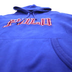 POLO RALPH LAUREN Logo Embroidered Pullover Hoodie XL Blue Cotton