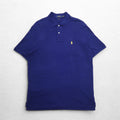 POLO RALPH LAUREN Classic Fit Polo Shirt L CLASSIC FIT Navy Cotton Pique Small Pony Embroidery