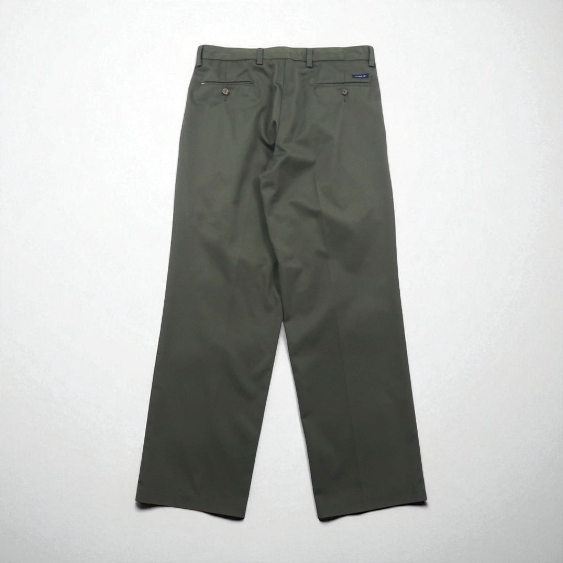 DOCKERS ( Levi's ) クラシックフィット 2タック ワイド スラックスパンツ L カーキ コットン