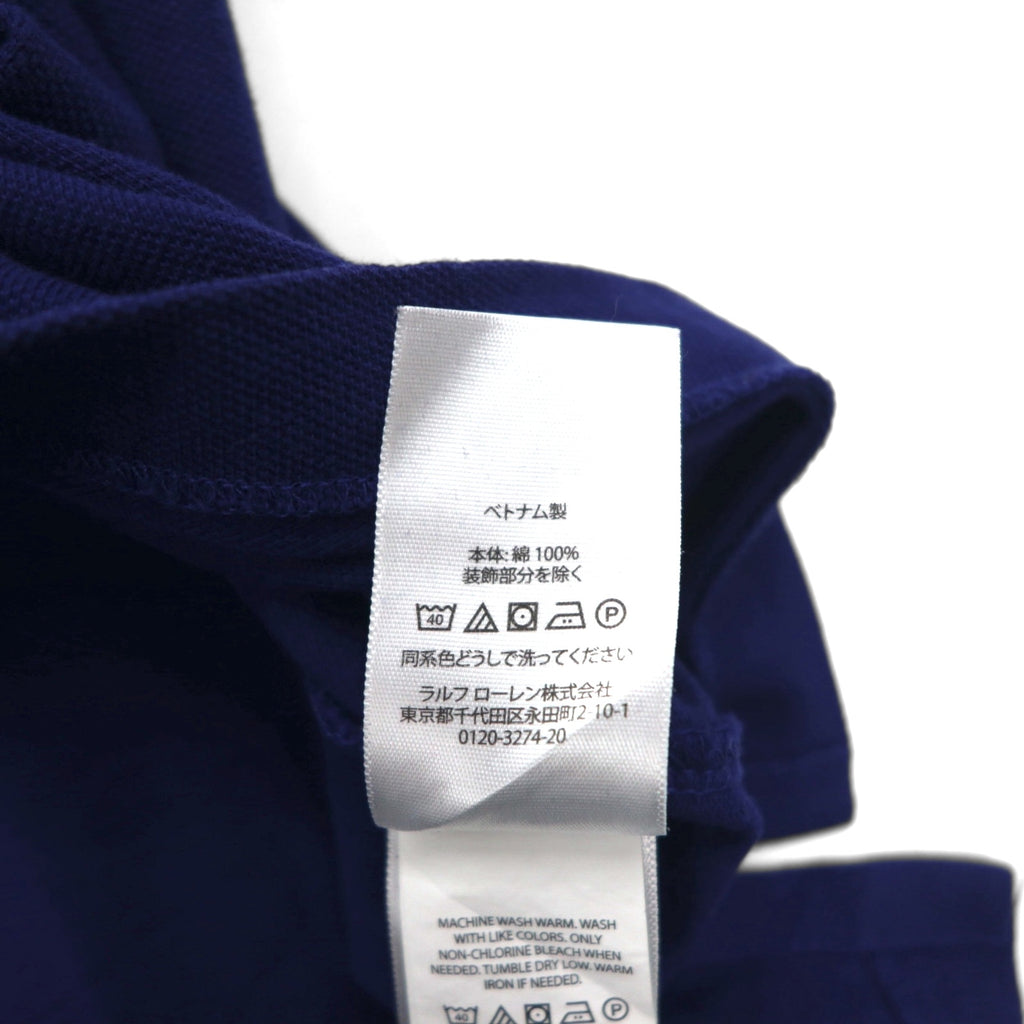 POLO RALPH LAUREN Classic Fit Polo Shirt L CLASSIC FIT Navy Cotton Pique Small Pony Embroidery