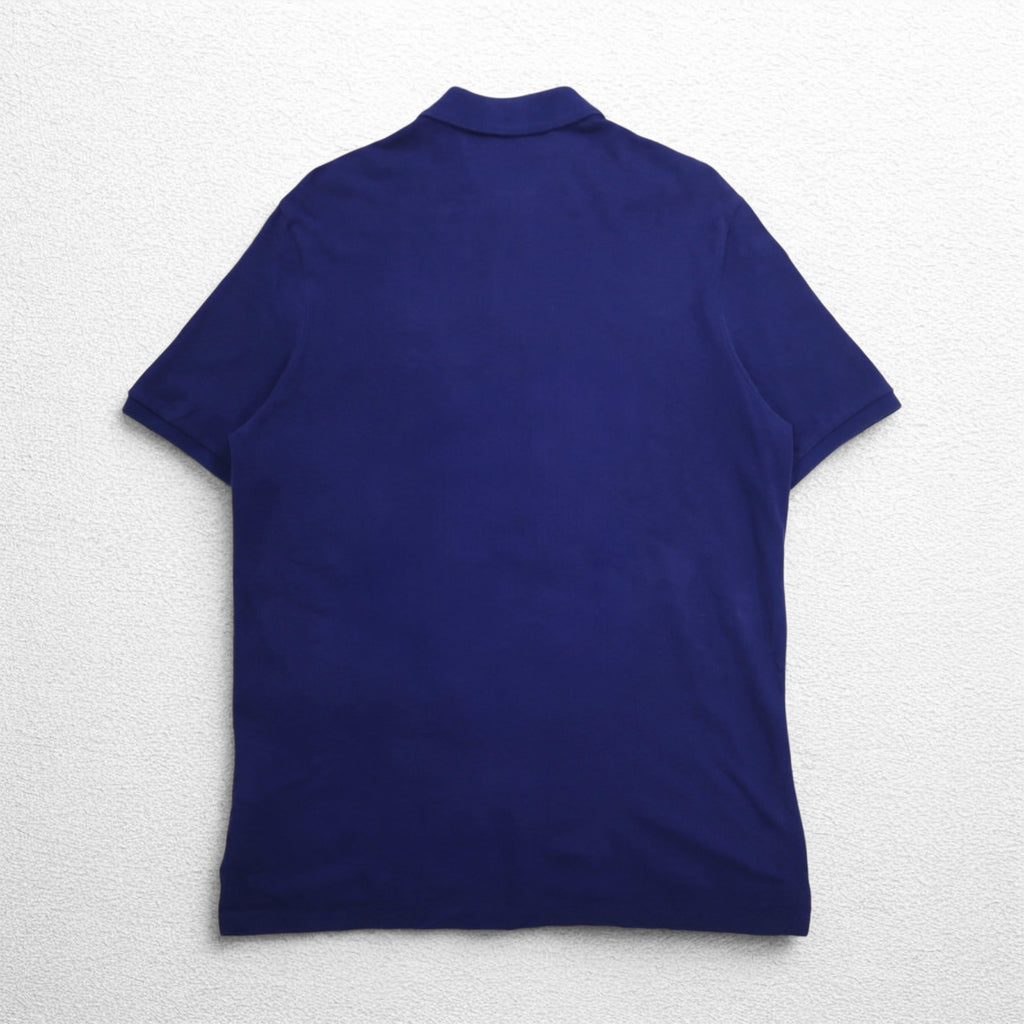 POLO RALPH LAUREN Classic Fit Polo Shirt L CLASSIC FIT Navy Cotton Pique Small Pony Embroidery