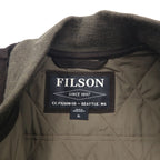 FILSON Quilted Field Vest XL Padded Quilting Double Zip Multi-Pocket 20067997