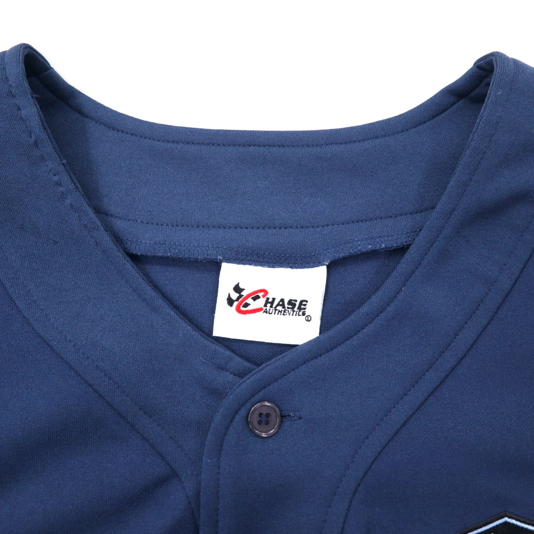 CHASE AUTHENTICS Baseball Shirt L Navy Polyester LOWE'S Racing JIMMIE JOHNSON Big Size