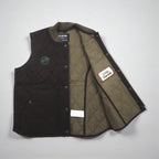 FILSON Quilted Field Vest XL Padded Quilting Double Zip Multi-Pocket 20067997