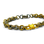 CELINE Vintage Combi Chain Bracelet Gold Silver Triomphe