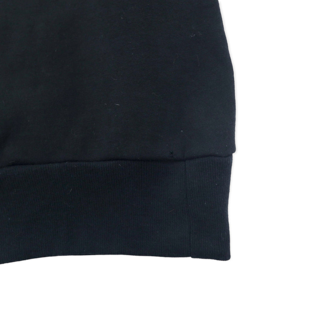 JERZEES 90's College Embroidery Sweatshirt S Black Cotton Brushed Back BOSTON Made in Mexico