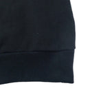 JERZEES 90's College Embroidery Sweatshirt S Black Cotton Brushed Back BOSTON Made in Mexico