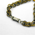 CELINE Vintage Combi Chain Bracelet Gold Silver Triomphe