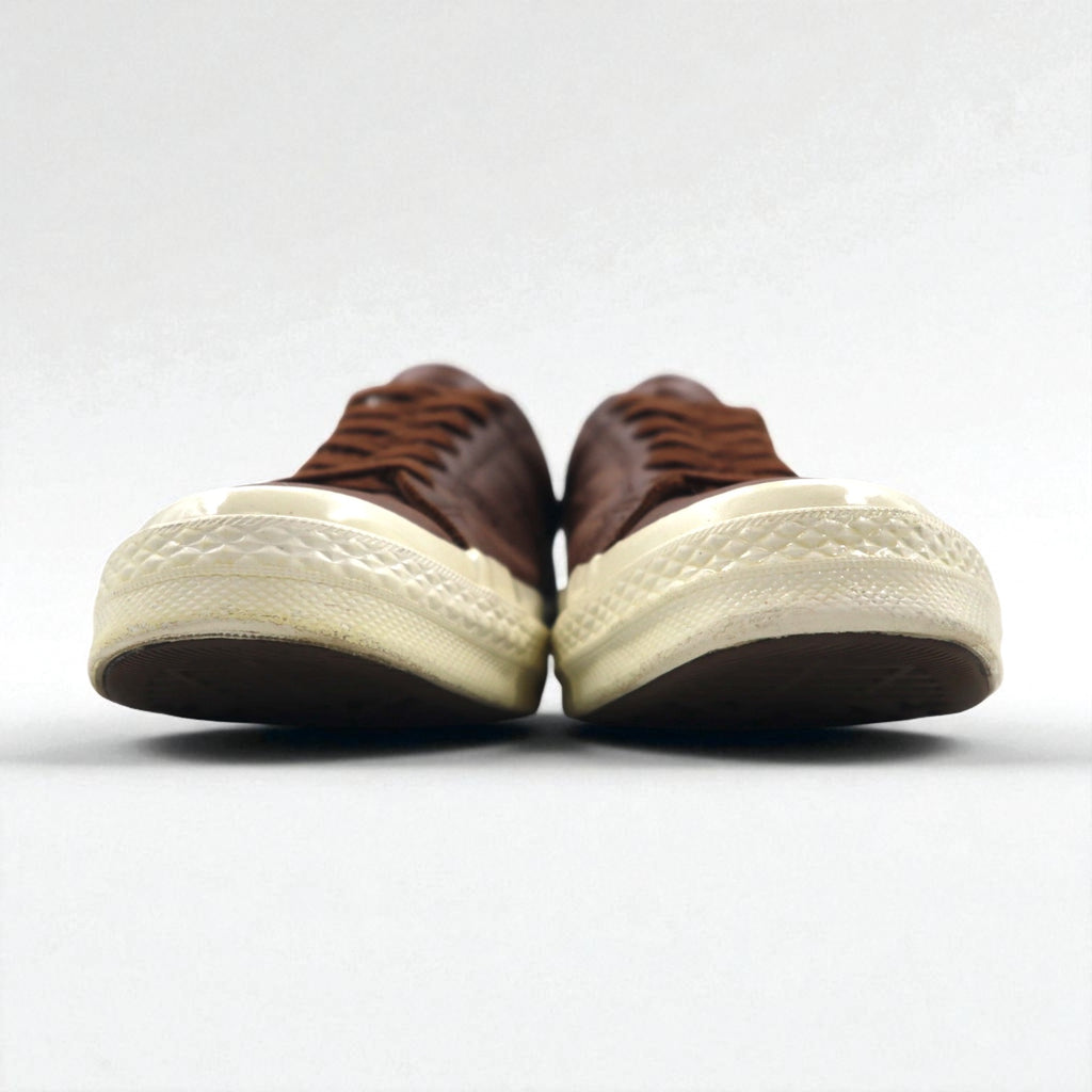 CONVERSE Leather One Star Sneakers, Size 27cm, Brown, 157744C
