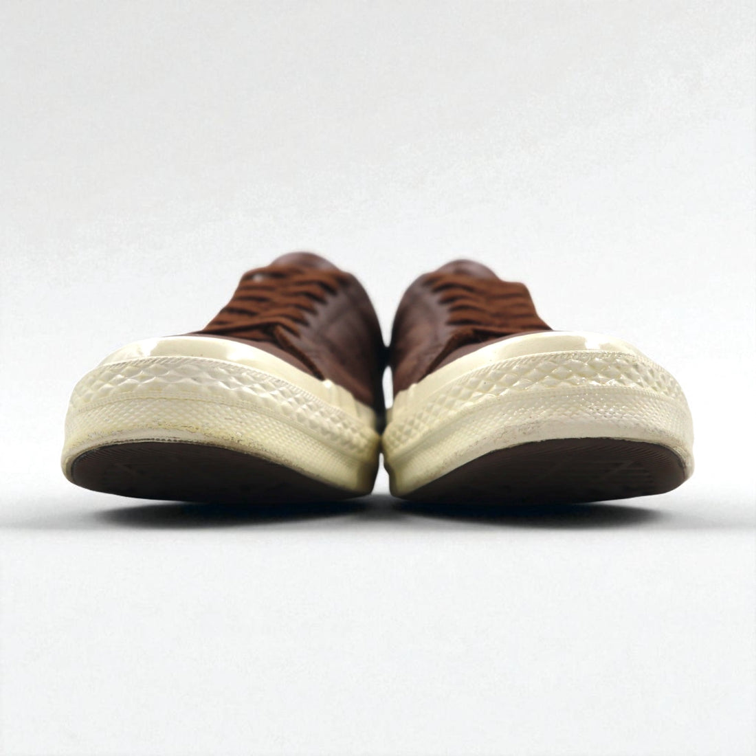 CONVERSE Leather One Star Sneakers, Size 27cm, Brown, 157744C