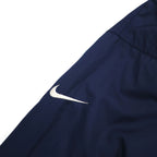 NIKE 90s Silver Tag Coach Jacket, Large, Navy Nylon, Long Length, Snap Buttons