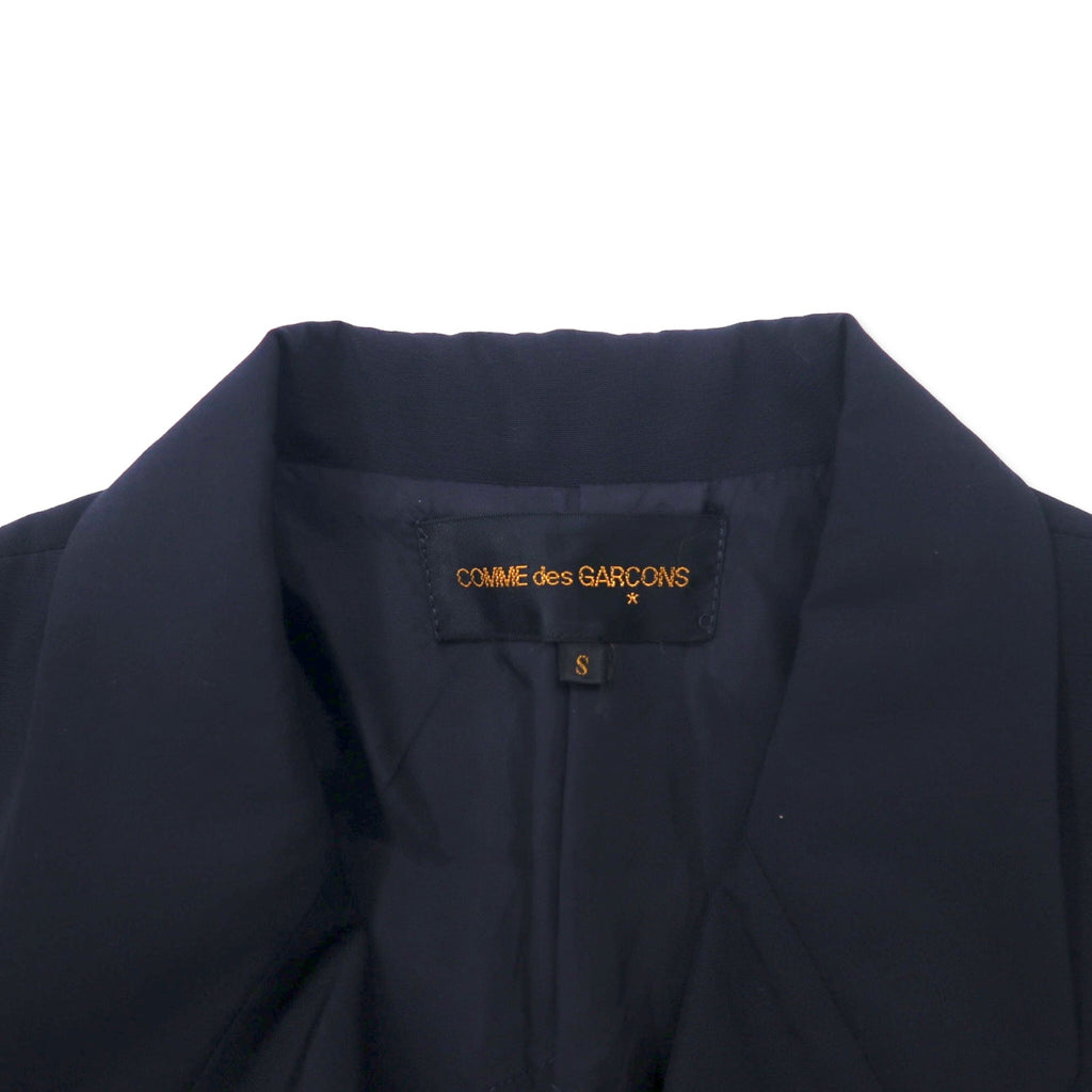 COMME des GARCONS 90s 4B Tailored Jacket S Navy Wool GJ-11052S Made in Japan
