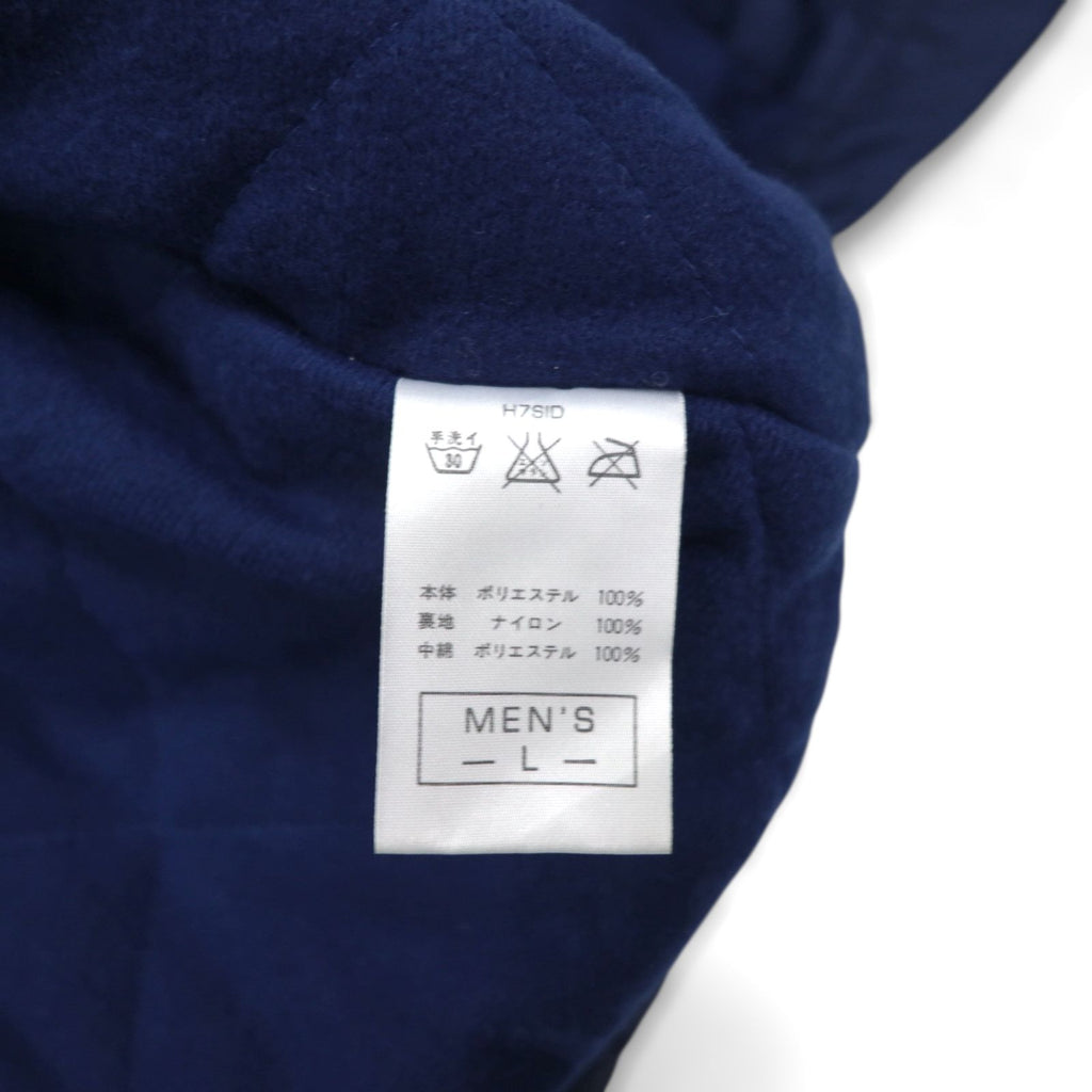 NIKE 90s Silver Tag Coach Jacket, Large, Navy Nylon, Long Length, Snap Buttons
