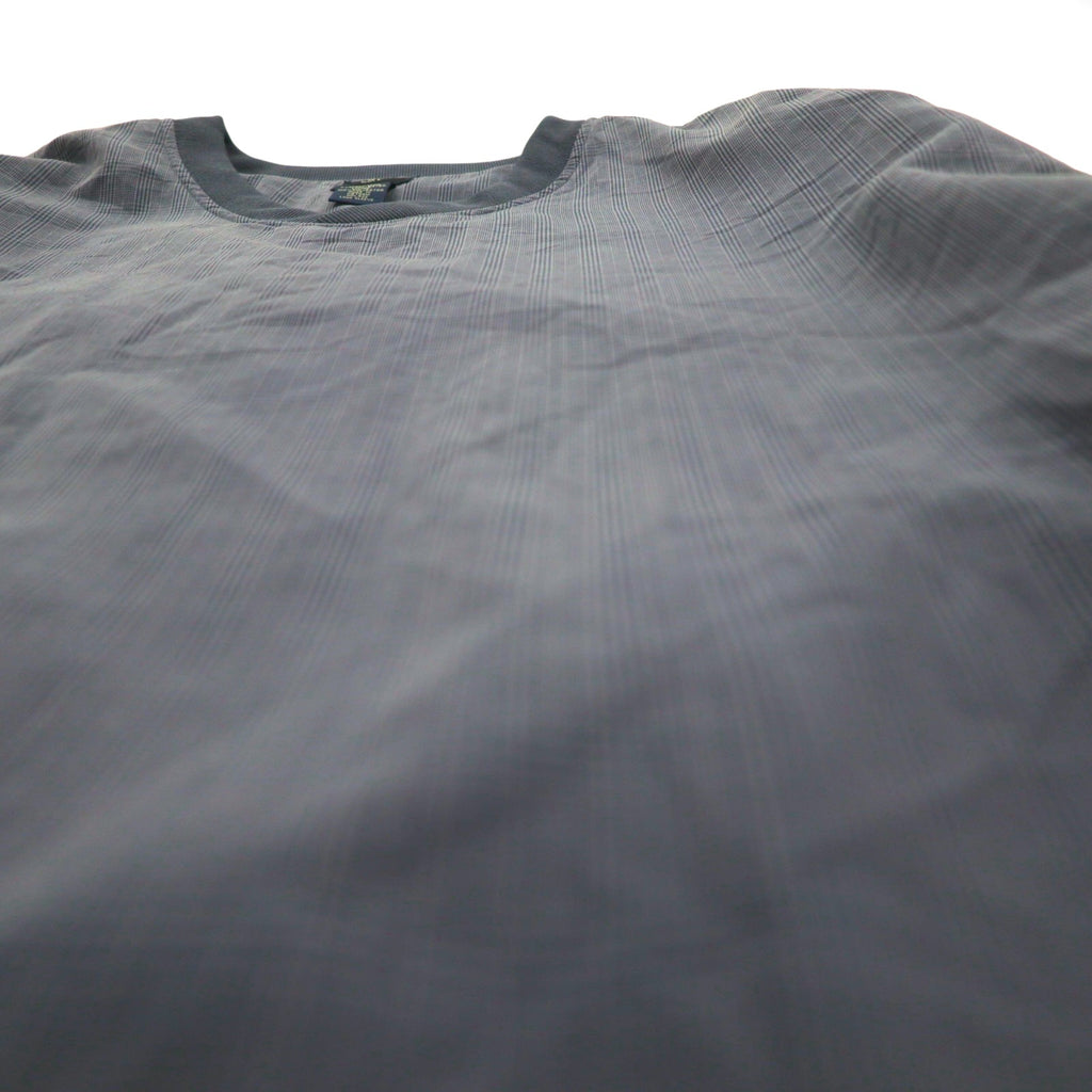 DOCKERS (Levi's) Waterproof Nylon Pullover Jacket, Size XL, Gray Check, Rayon and Polyester